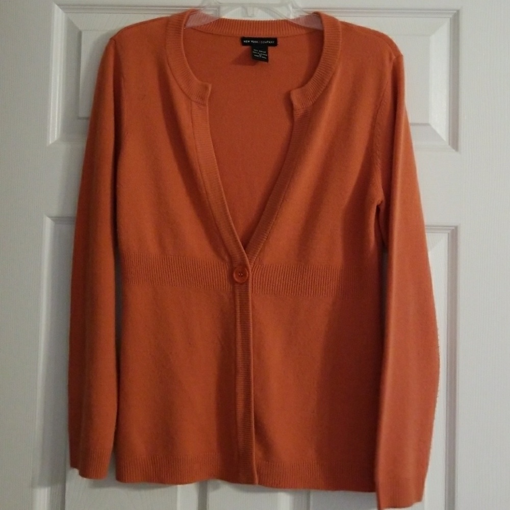 Burnt Orange or dark peachy color sweater coverall